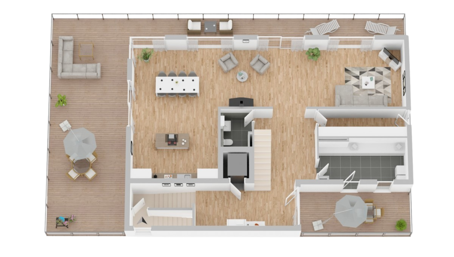 Penthouse Wohnbereich
